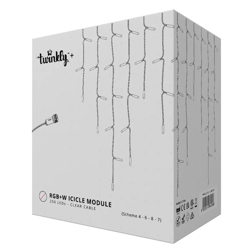 Twinkly Plus Icicle 250 LED RGBW 12,5m
