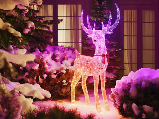 Świecący renifer – efektowne dekoracje LED na zewnątrz
