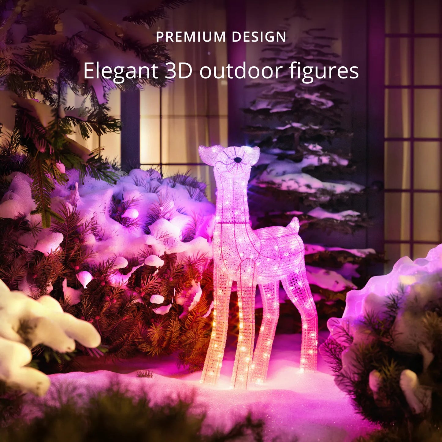 Twinkly 3D Reindeers Łania