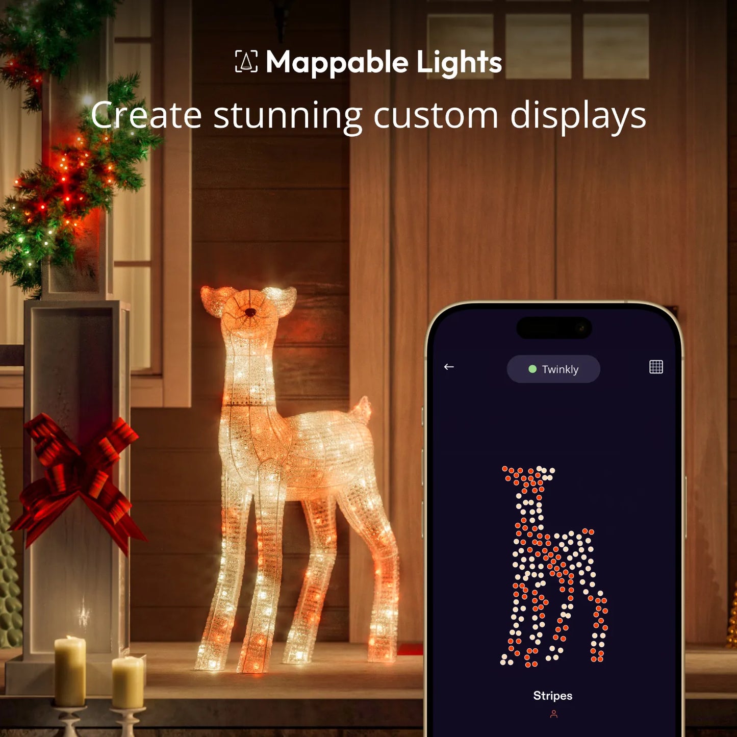 Twinkly 3D Reindeers Łania