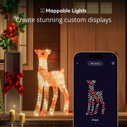 Twinkly 3D Reindeers Łania