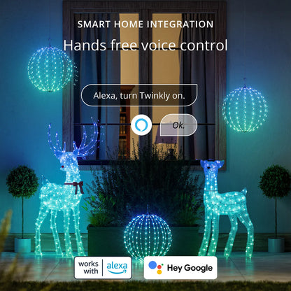 Twinkly 3D Reindeers Jeleń