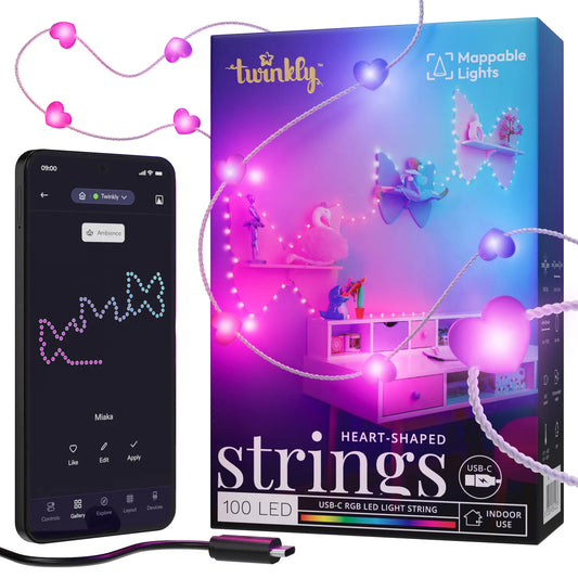 Twinkly Strings USB-C - Hearts