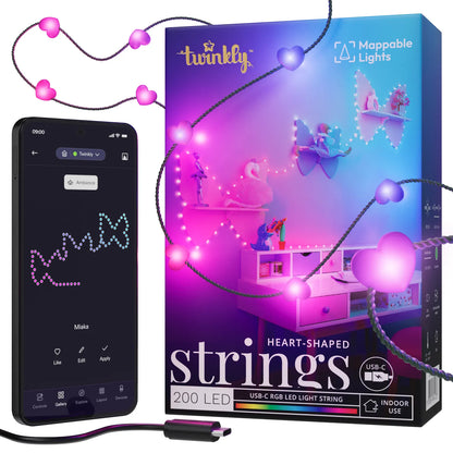 Twinkly Strings USB-C - Hearts