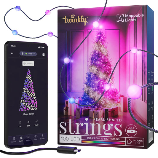 Twinkly Strings USB-C - Pearls