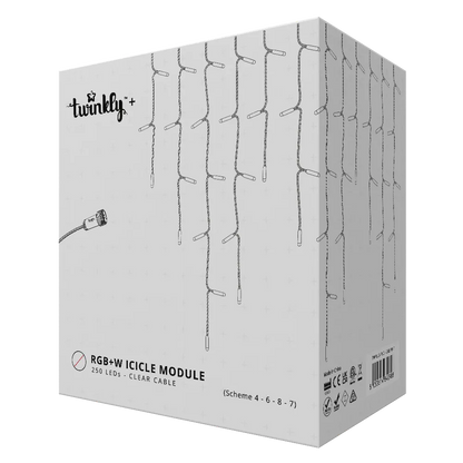 Twinkly Plus Icicle 250 LED RGBW 12,5m