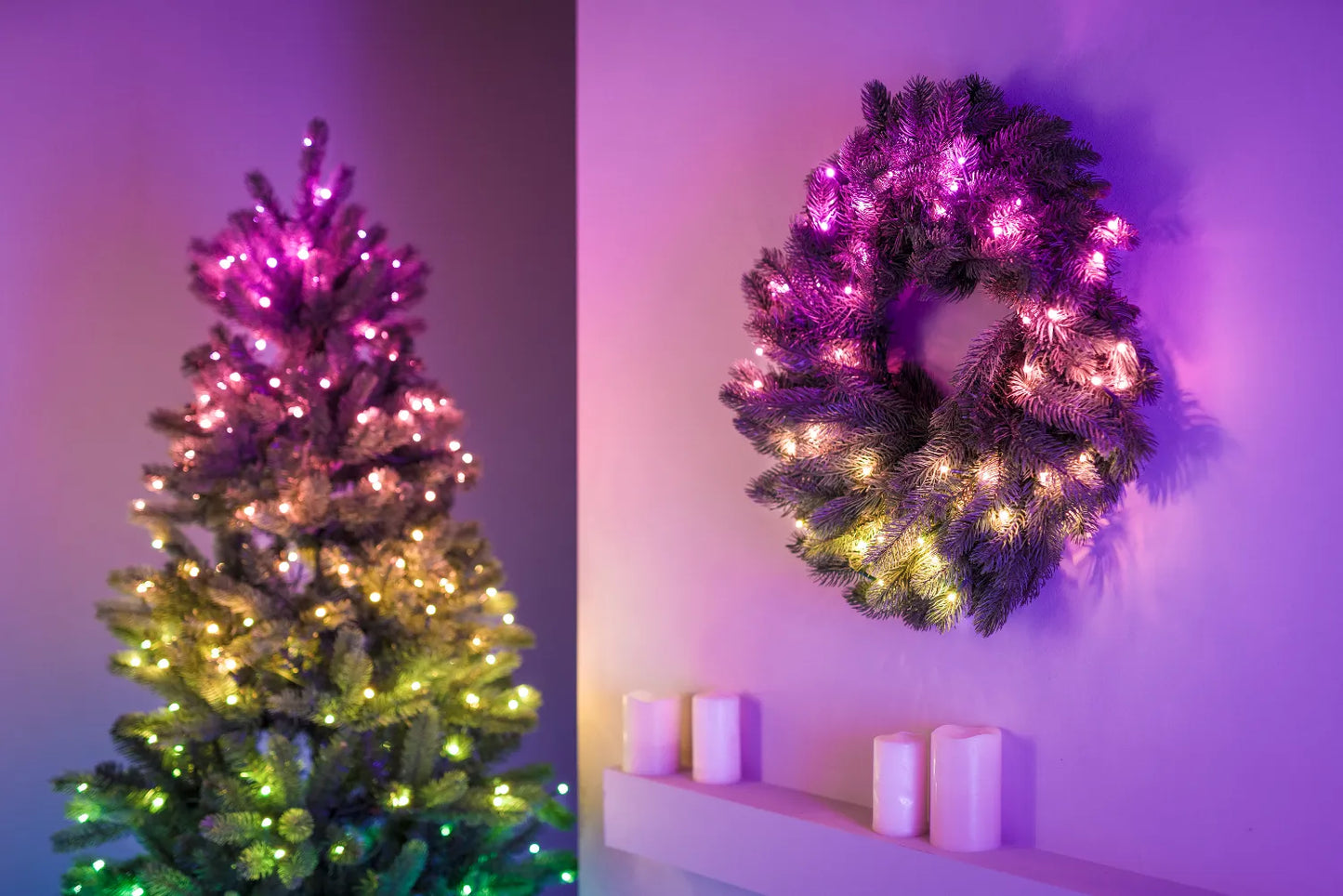 Twinkly Pre-lit Wreath